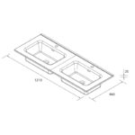 Conjunto mueble de baño Born Salgar croquis 7