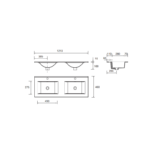Conjunto mueble de baño Noja Salgar croquis 11