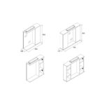 Armarios con espejo Loira Salgar croquis 3