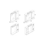 Armarios con espejo Loira Salgar croquis 3