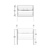 Mueble de baño Galsaky industrial Coycama croquis 12