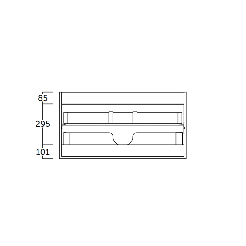 Mueble de baño Berlín Coycama croquis 2