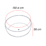 Bañera exenta Aral Baños 10 croquis 4