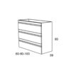 Mueble de baño fondo reducido 39 cm Natalia Avila dos croquis 8