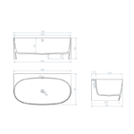 Bañera exenta becca croquis 1