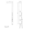 Columna de ducha hidromasaje Niagara GME croquis 1