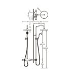 Conjunto de ducha Clasic Tres croquis 1