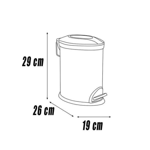 Papelera de baño Escorpio Mediterránea del baño croquis 1