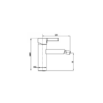 Grifo de bidé Fussion GME croquis 1