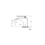 Grifo de bidé Zio GME croquis 1