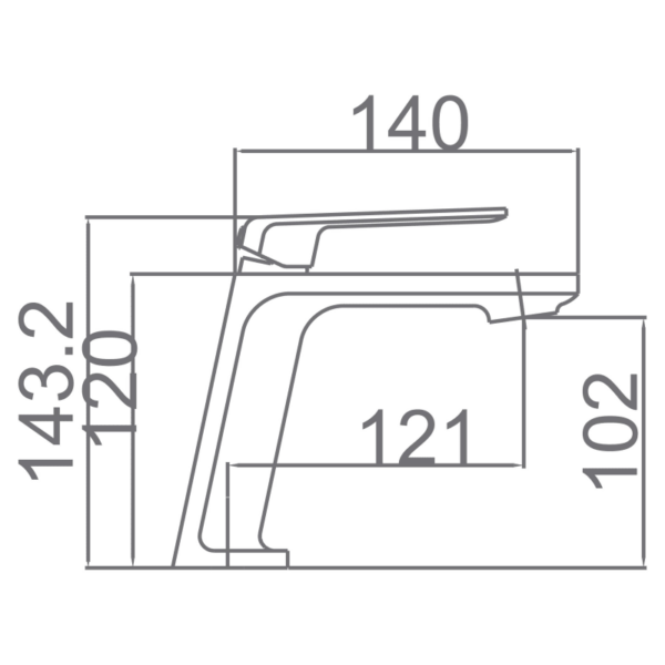 Grifo de lavabo Fiyi Imex croquis 6