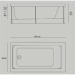 Bañera encastrada Jazz L Baños 10 croquis 3