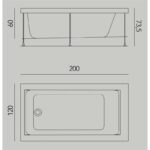 Bañera Jazz XL Baños 10 croquis 3