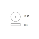 Lavabo sobre encimera Rotterdam Coycama croquis 2