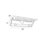 Toallero de baño con repisa Luxor Manillons Torrent croquis 2