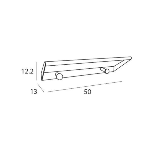 Toallero múltiple de baño Luxor Manillons Torrent croquis 1