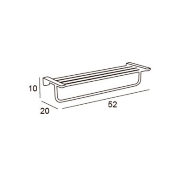 Toallero de baño Bassic Manillons Torrent croquis 1