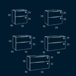 Mueble de baño Galsaky de Coycama croquis 11