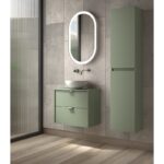 Conjunto mueble de baño fondo reducido 35.5 cm con lavabo sobre encimera Midi Visobath principal 0