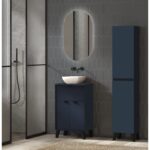 Conjunto mueble de baño fondo reducido 35.5 cm con lavabo sobre encimera Midi Visobath principal 0