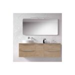 Mueble de baño con encimera de madera Landes Coycama principal 1