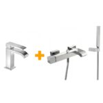 Pack grifo de lavabo + grifo de bañera Cuadro de Tres principal 0