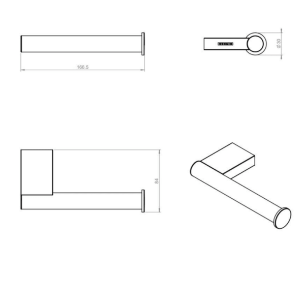 Portarrollos de baño Project Cosmic croquis 5