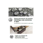 Mueble de baño con encimera de madera Landes Coycama opción 10