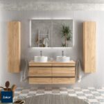 Conjunto mueble de baño con lavabo sobre encimera Born Salgar principal 0