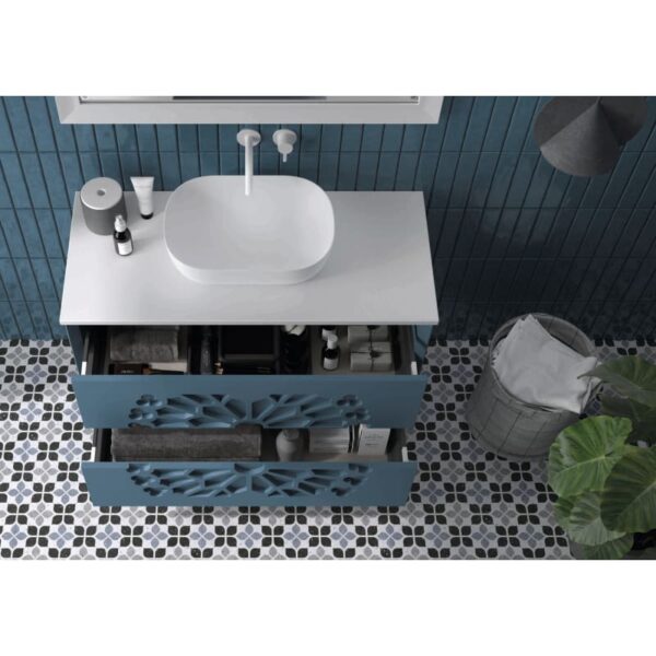 Mueble de baño con encimera de madera Sue Lux Avila Dos detalle 1