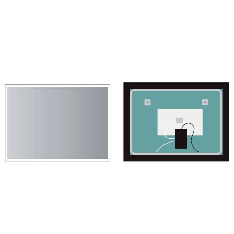 Espejo de baño con luz LED Suiza Ledimex croquis 3