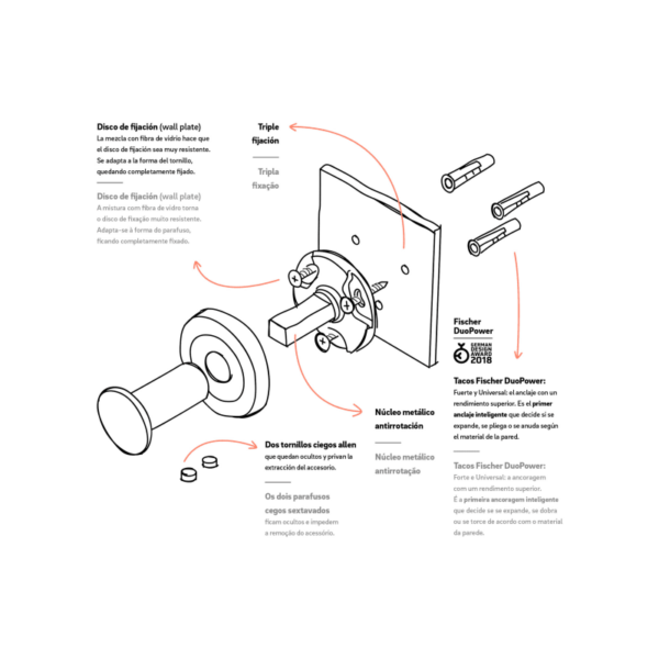 Conjunto de accesorios de baño Architect S+ Cosmic croquis 6