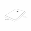 Plato de ducha Solid Surface Cirat Hidronatur croquis 2