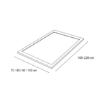 Plato de ducha Solid Surface Corian DuPont Caelum Hidronatur croquis 2