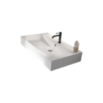 Conjunto mueble de baño con lavabo de carámica de 12 cm de alto y cajonera Nomad Viso Bath detalle 5