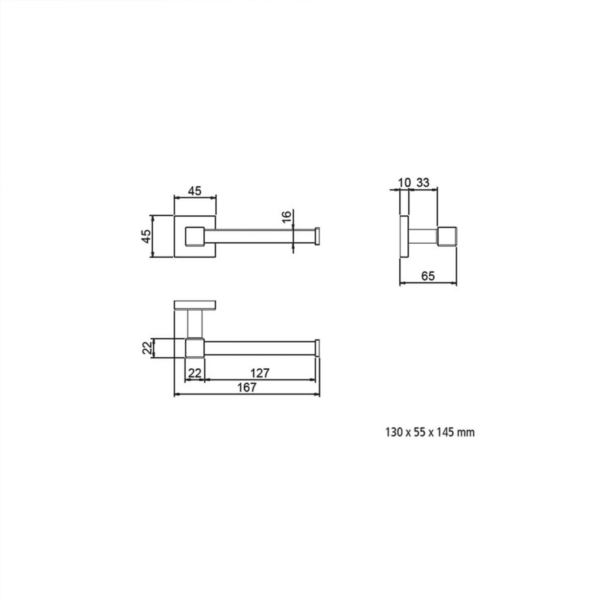 Portarrollos de baño Nervión Salgar croquis 1