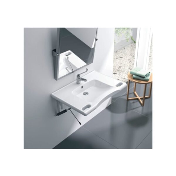 Lavabo suspendido New Wccare PMR de Unisan ambiente 3