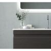 Conjunto mueble de baño con lavabo sobre encimera de microtec Natalia Avila Dos detalle 1