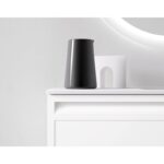 Conjunto mueble de baño con lavabo sobre encimera de microtec Marina Avila Dos detalle 4