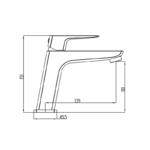 Grifo de lavabo Marriot GME croquis 10