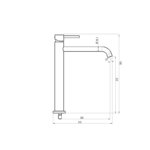 Grifo de lavabo Sirio GME croquis 9