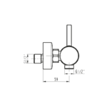 Grifo de ducha Sirio de GME croquis 7