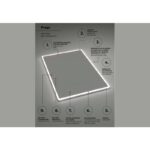 Espejo de baño con luz LED Praga Ledimex detalle 7