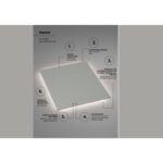 Espejo de baño con luz LED Suecia Ledimex detalle 8