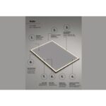 Espejo de baño con luz LED Suiza Ledimex detalle 6