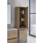 Conjunto mueble de baño con lavabo sobre encimera Hana Sanchís detalle 4