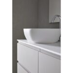 Conjunto mueble de baño con lavabo sobre encimera Nice Sanchís detalle 3