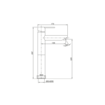 Grifo de lavabo Iony GME croquis 1