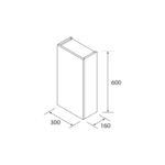Columna de baño Infinity Salgar croquis 10