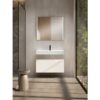 Conjunto mueble de baño con lavabo de carámica de 12 cm de alto y cajonera Nomad Viso Bath principal 1